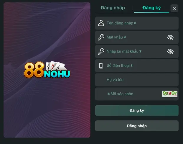 Đăng Ký 88Nohu – Bắt Đầu Trải Nghiệm Ngay